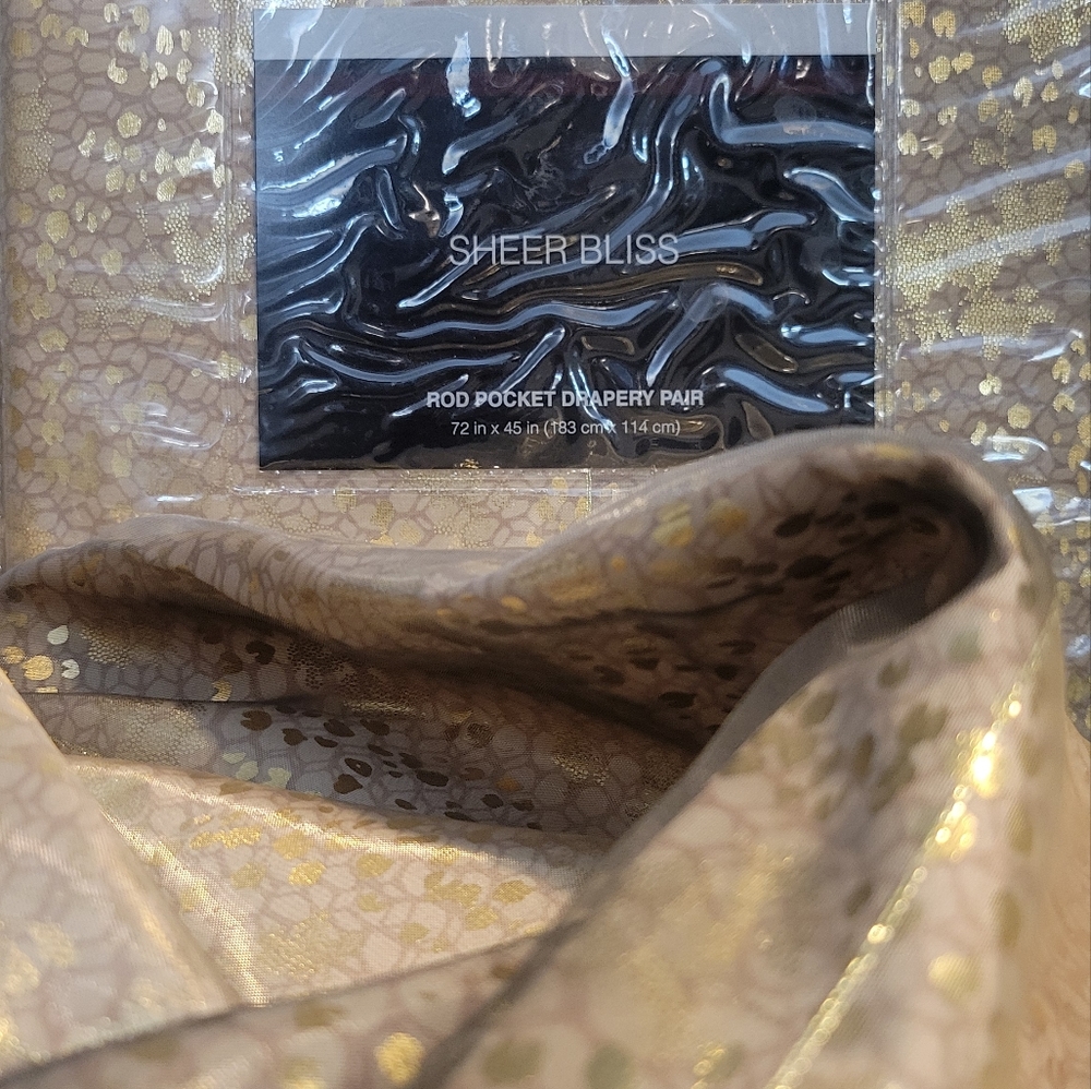 SHEER BLISS Rod Pocket Draperies